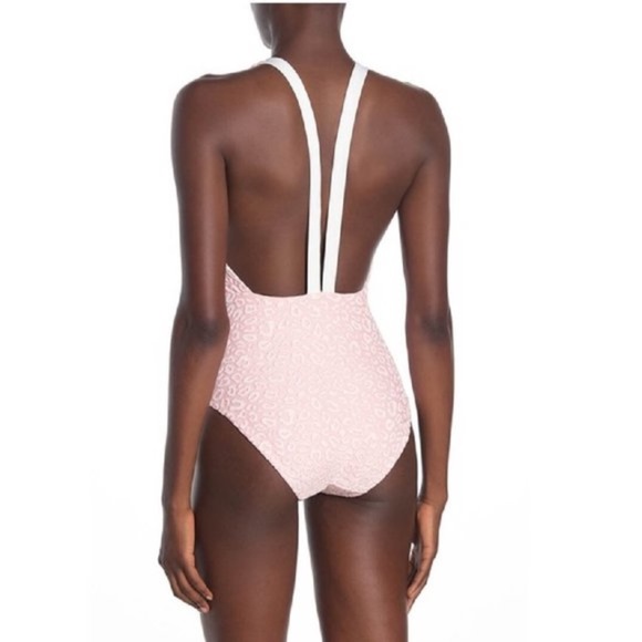 Onia Iona Embossed Leopard Print One-Piece Swimsuit - Picture 2 of 7